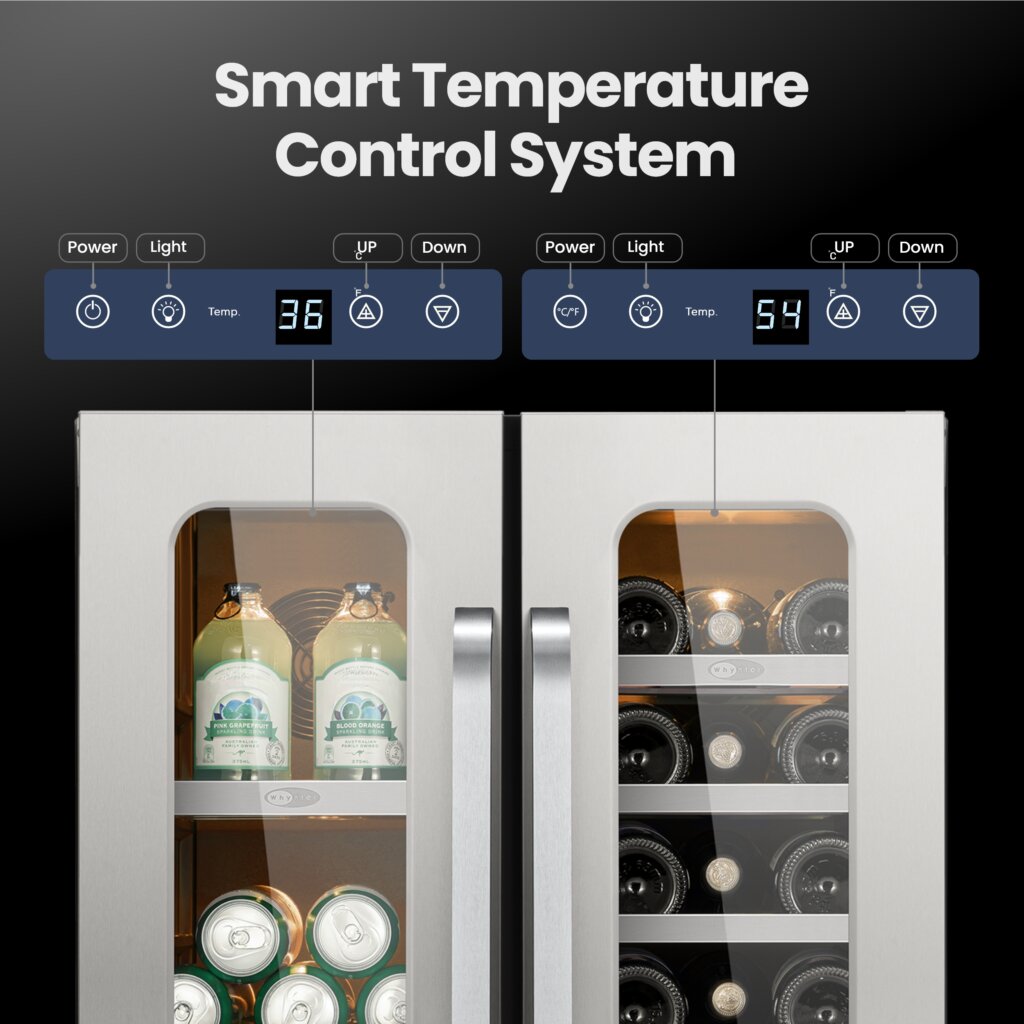 Whynter BSR-6020FDS 76-Can Dual Zone Wine Fridge