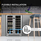 Whynter BWB-2060FDS 20-Bottle 76-Can Dual Zone Fridge