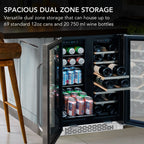 Whynter BWB-2060FDS 20-Bottle 76-Can Dual Zone Fridge