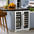 Whynter BWB-2060FDS 20-Bottle 76-Can Dual Zone Fridge
