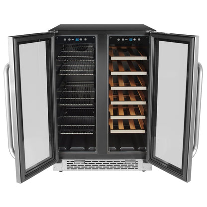 Whynter 24" Dual Zone Wine & Beverage Refrigerator 20-Bottle 69-Can BWB-2060FDS
