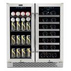 Whynter BWB-3388FDS Dual Zone Wine & Beverage Fridge