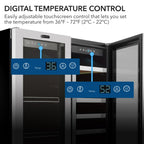 Whynter BWB-3388FDS Dual Zone Wine & Beverage Fridge