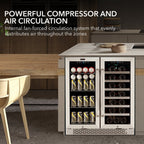 Whynter BWB-3388FDS Dual Zone Wine & Beverage Fridge