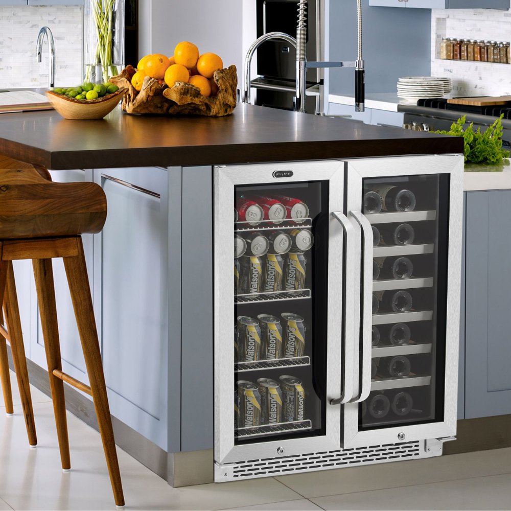Whynter BWB-3388FDS Dual Zone Wine & Beverage Fridge