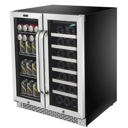 Whynter BWB-3388FDS 30″ Dual Zone Wine & Beverage Cooler 33 Bottles / 112 Cans
