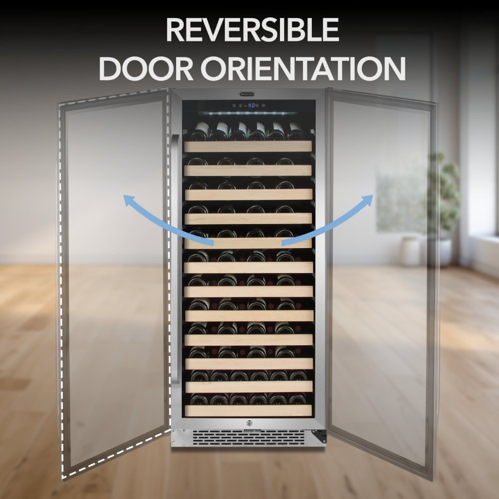 Whynter BWR-1002SD 100-Bottle Built-In Wine Refrigerator
