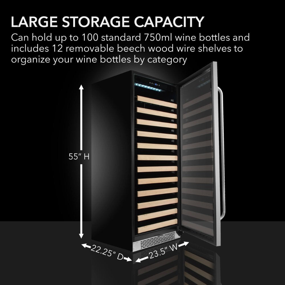 Whynter BWR-1002SD 100-Bottle Built-In Wine Refrigerator