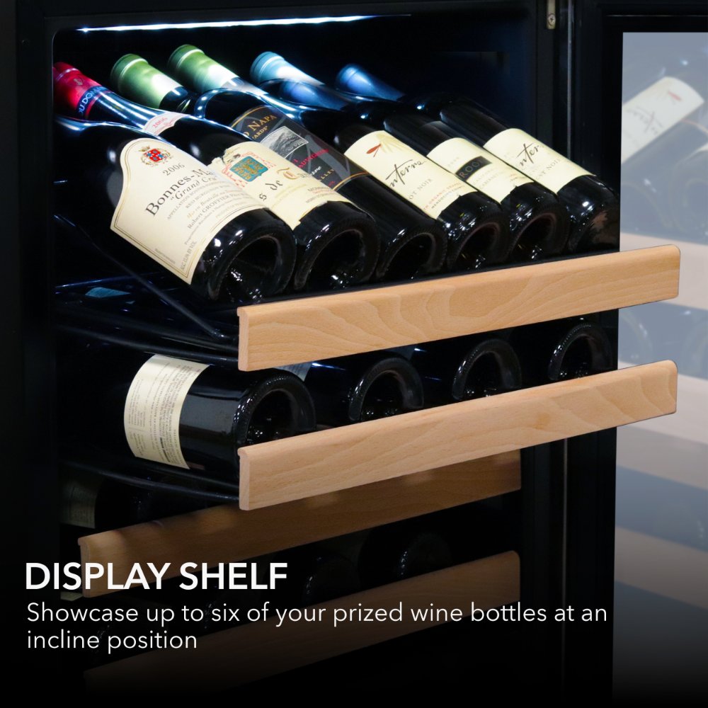 Whynter Wine Refrigerator 166 Bottle Built-In Stainless Steel + Display BWR-1662SD
