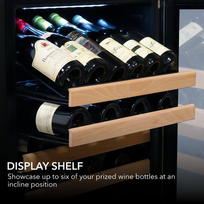 Whynter Wine Refrigerator 166 Bottle Built-In Stainless Steel + Display BWR-1662SD
