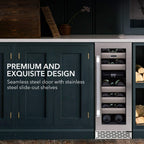 Whynter BWR-171DS 17-Bottle Dual Zone Wine Refrigerator