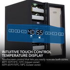 Whynter BWR-171DS 17-Bottle Dual Zone Wine Refrigerator