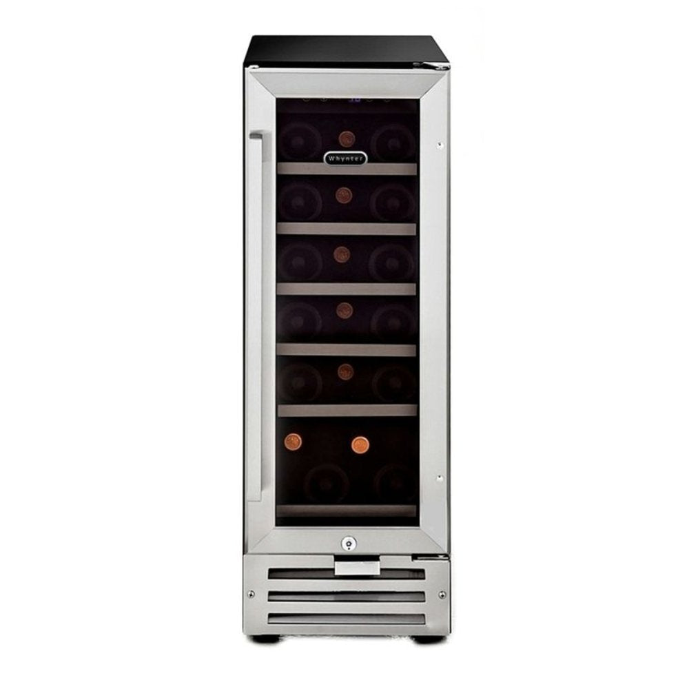 Whynter Wine Refrigerator 18 Bottle 12″ Built-In Compressor Cooling BWR-18SD