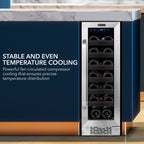 Whynter BWR-208SB 20-Bottle Built-In Wine Refrigerator