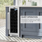 Whynter BWR-208SB 20-Bottle Built-In Wine Refrigerator