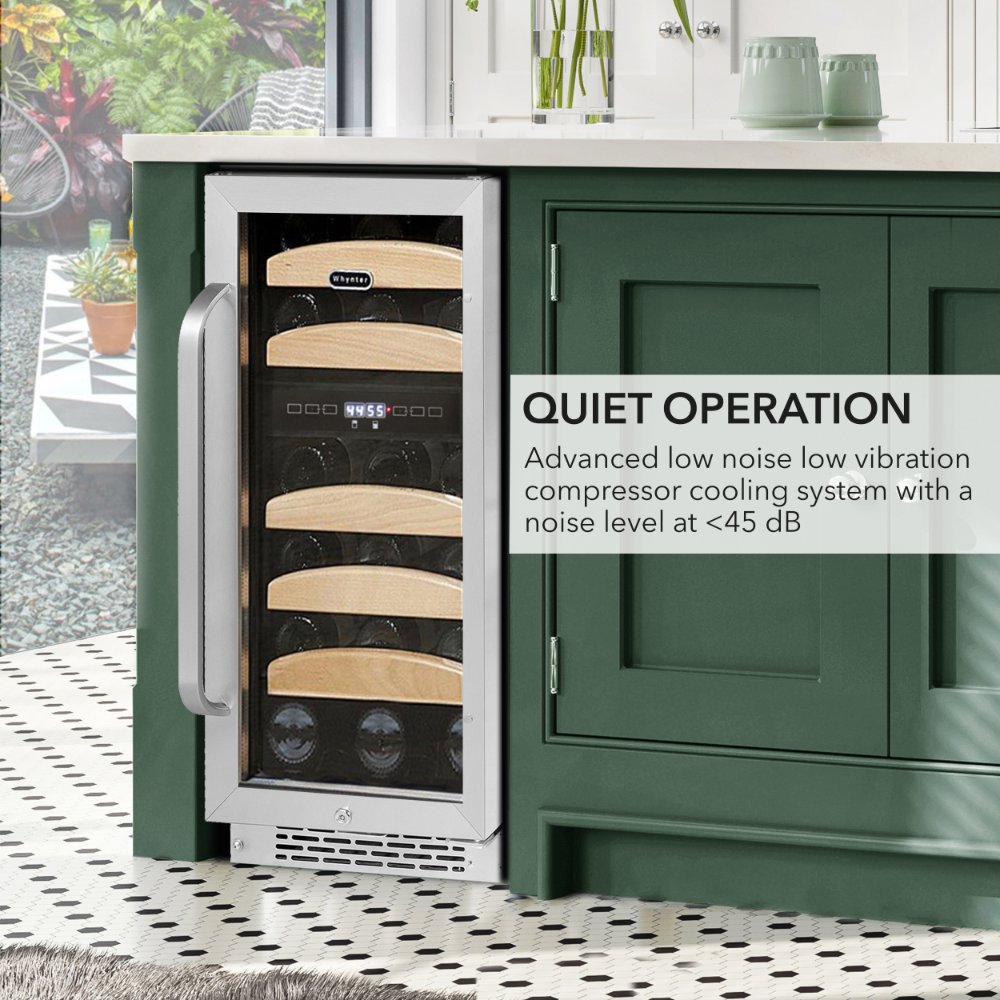 Whynter 15″ 28-Bottle Dual Zone Built-In Wine Refrigerator BWR-281DZ