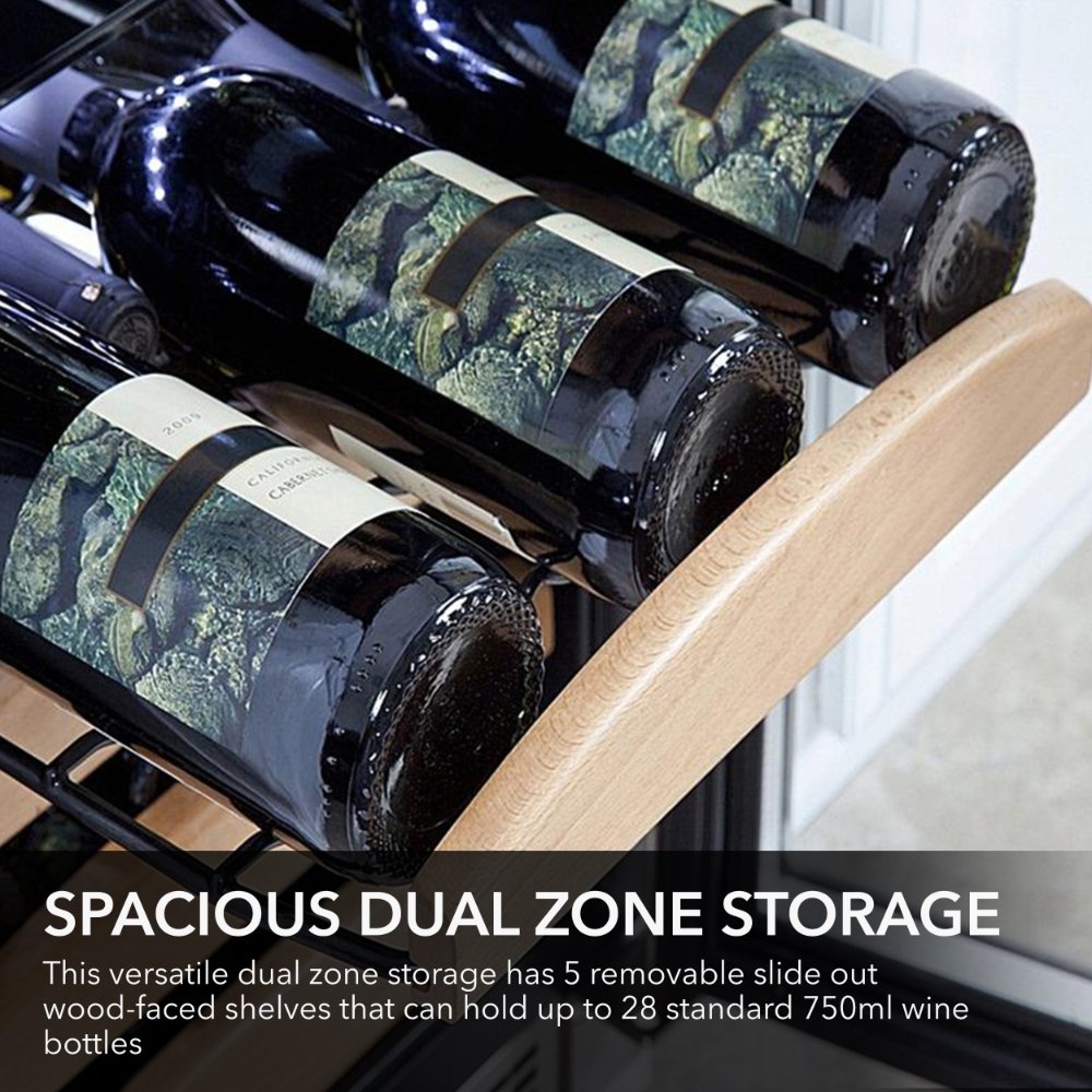 Whynter BWR-281DZ 28-Bottle Dual Zone Wine Refrigerator