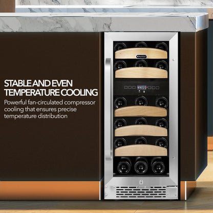 Whynter 15″ 28-Bottle Dual Zone Built-In Wine Refrigerator BWR-281DZ