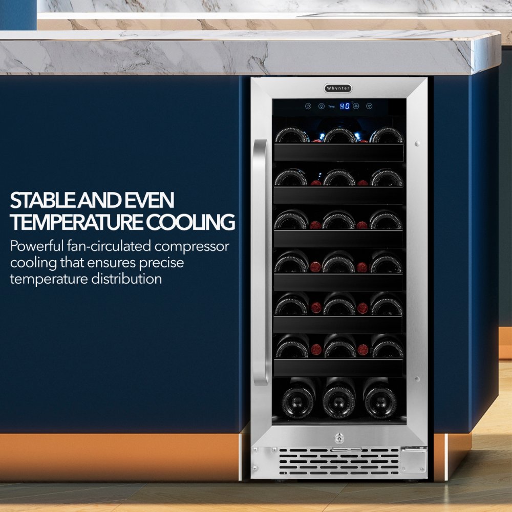 Whynter BWR-308SB 33-Bottle Built-In Wine Refrigerator