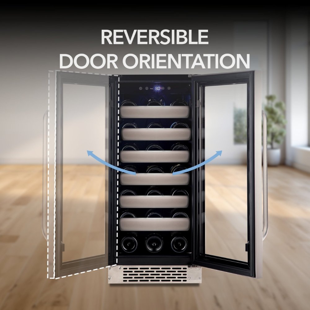 Whynter Elite 33-Bottle Single Zone Built-in Wine Refrigerator BWR-331SL