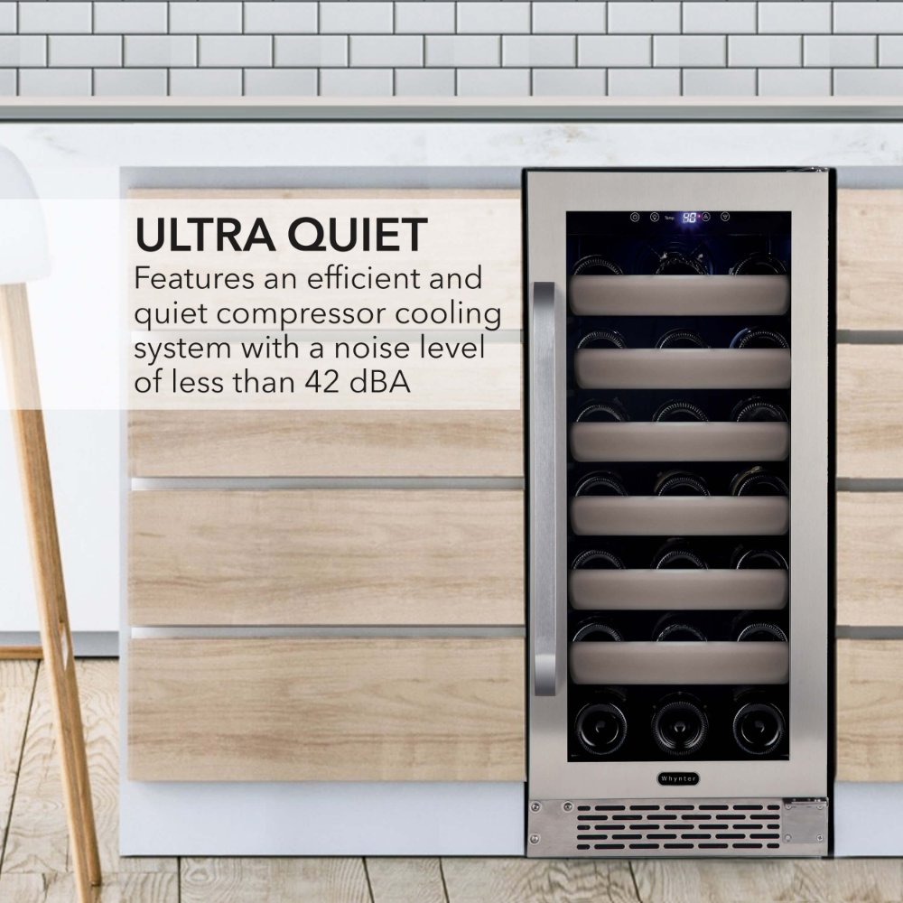 Whynter Elite 33-Bottle Single Zone Built-in Wine Refrigerator BWR-331SL