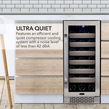 Whynter Elite 33-Bottle Single Zone Built-in Wine Refrigerator BWR-331SL