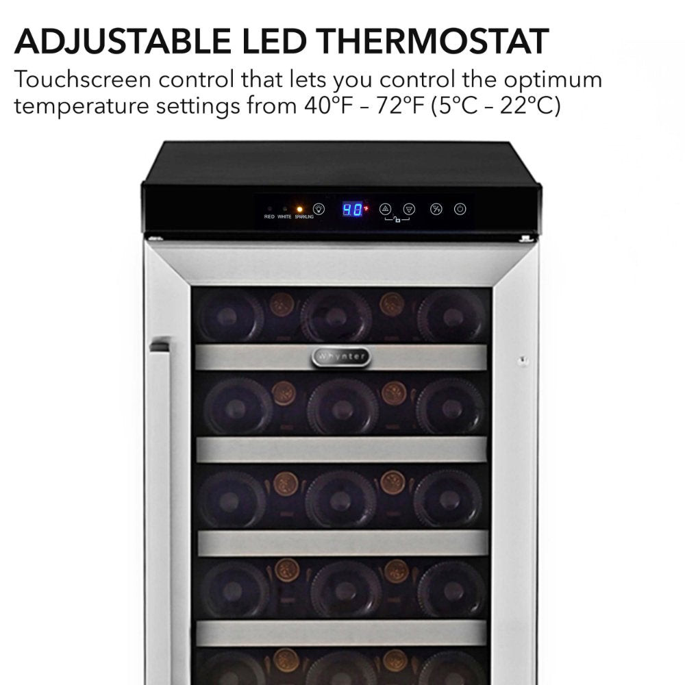 Whynter BWR-33SD 33-Bottle Built-In Wine Refrigerator