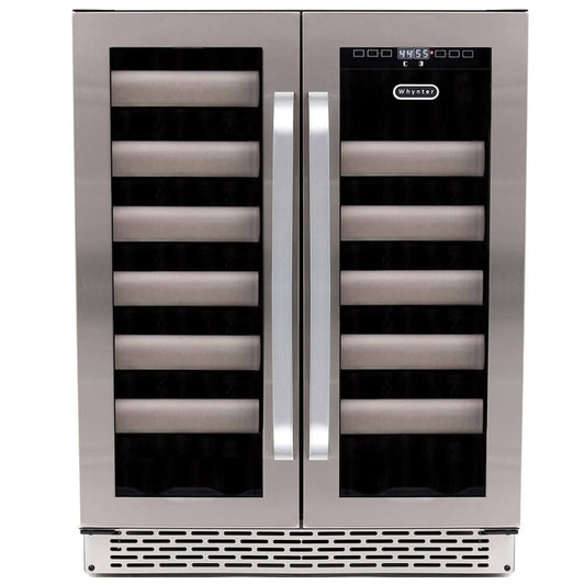 Whynter Wine Refrigerator 40-Bottle Dual Zone Stainless Steel – BWR-401DS