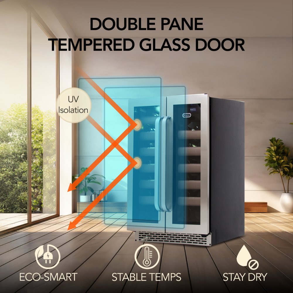 Whynter BWR-401DS 40-Bottle Dual Zone Wine Refrigerator