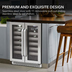 Whynter BWR-401DS 40-Bottle Dual Zone Wine Refrigerator