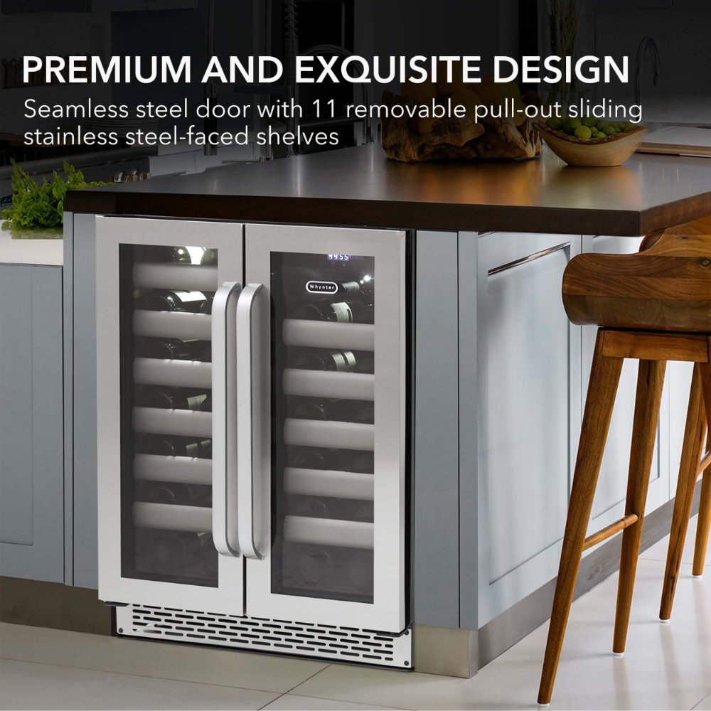 Whynter BWR-401DS 40-Bottle Dual Zone Wine Refrigerator