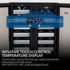 Whynter BWR-401DS 40-Bottle Dual Zone Wine Refrigerator