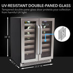 Whynter BWR-401DS 40-Bottle Dual Zone Wine Refrigerator