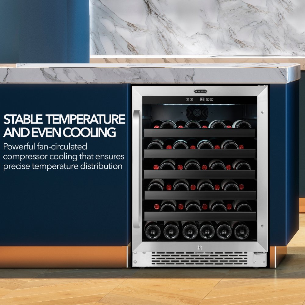 Whynter BWR-408SB 46-Bottle Built-In Wine Refrigerator