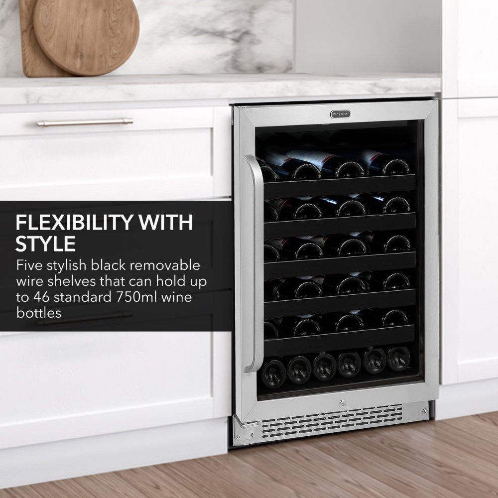 Whynter BWR-408SB 46-Bottle Built-In Wine Refrigerator