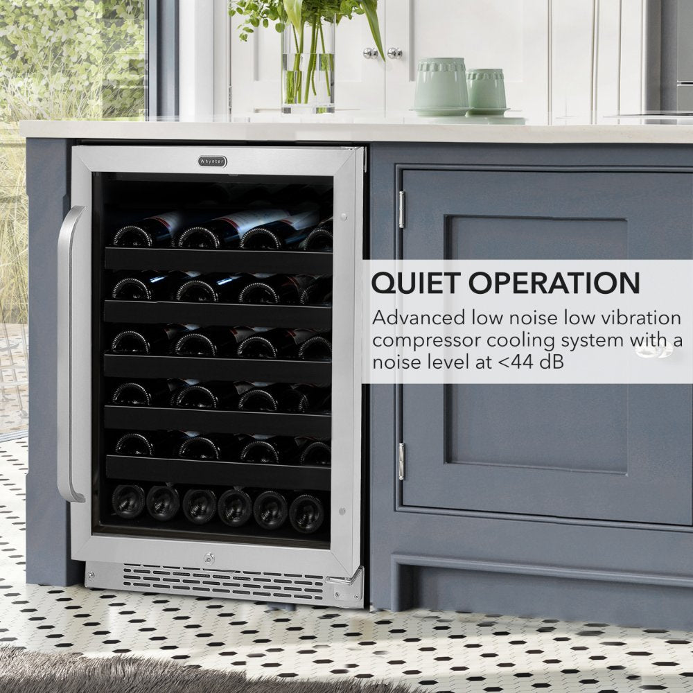 Whynter BWR-408SB 46-Bottle Built-In Wine Refrigerator