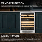 Whynter BWR-462DZ 46-Bottle Dual Zone Wine Refrigerator