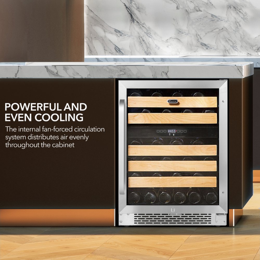 Whynter BWR-462DZ 46-Bottle Dual Zone Wine Refrigerator