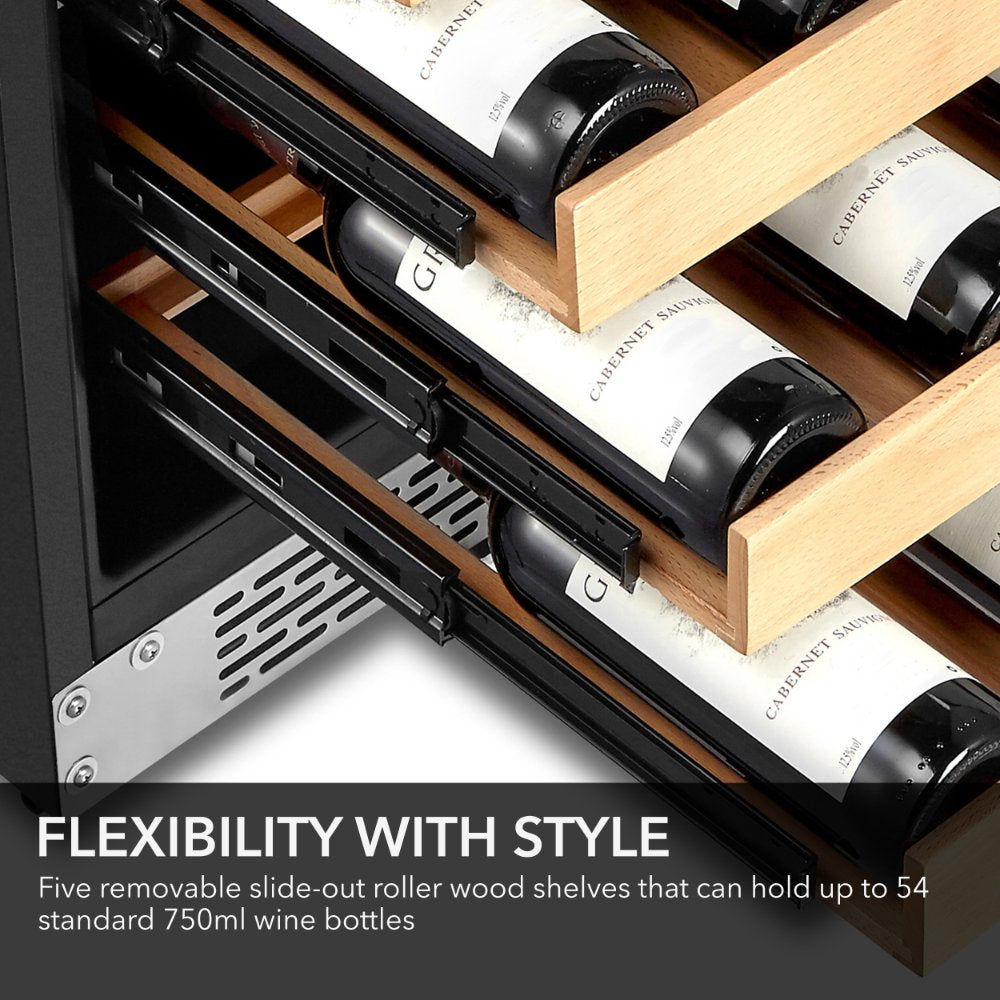 Whynter 24" Built-In 54 Bottle Stainless Steel Wine Refrigerator BWR-541STS