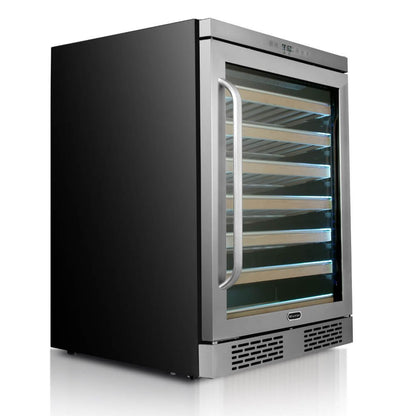 Whynter Wine Refrigerator 54 Bottle Spectrum Lightshow Stainless Steel BWR-545XS