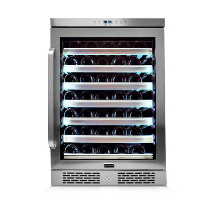 Whynter Wine Refrigerator 54 Bottle Spectrum Lightshow Stainless Steel BWR-545XS