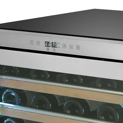 Whynter Wine Refrigerator 54 Bottle Spectrum Lightshow Stainless Steel BWR-545XS