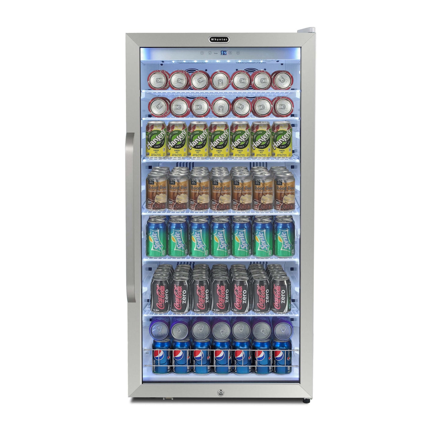 Whynter Beverage Merchandiser 10.6 cu ft Superlit Door & Lock CBM-1060XLW
