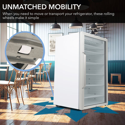 Whynter Beverage Merchandiser 10.6 cu ft Superlit Door & Lock CBM-1060XLW