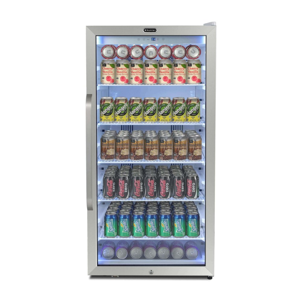 Whynter Beverage Merchandiser 8.1 cu ft Stainless Steel Superlit Door CBM-815WS