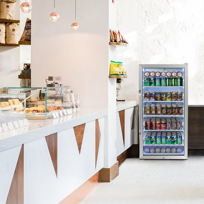 Whynter Beverage Merchandiser 8.1 cu ft Stainless Steel Superlit Door CBM-815WS