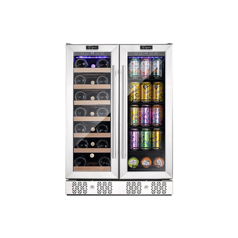 Empava Wine & Beer Fridge 24" Dual Zone Beverage Cooler EMPV-BR03D