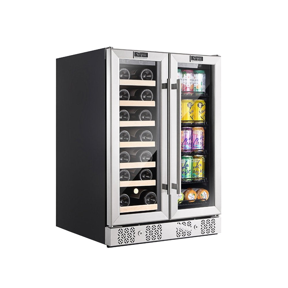 Empava Wine & Beer Fridge 24" Dual Zone Beverage Cooler EMPV-BR03D