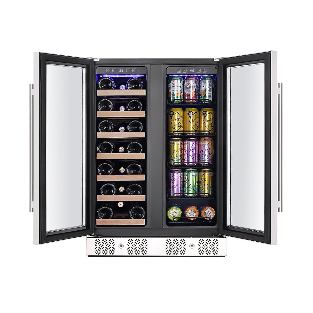 Empava Wine & Beer Fridge 24" Dual Zone Beverage Cooler EMPV-BR03D