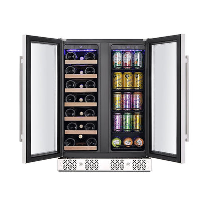 Empava Wine & Beer Fridge 24" Dual Zone Beverage Cooler EMPV-BR03D